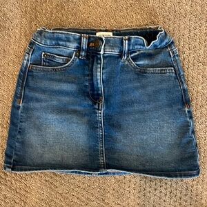 J. Crew Crewcuts denim skirt, size 8 with adjustable waistband